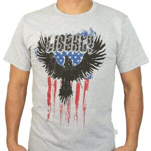 Men Graphic T "Liberty" Single Barrel